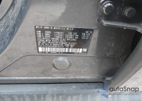 2019 Honda Hr-V Ex from USA, damaged, VIN 3CZRU6H58KM730246